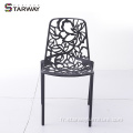 Mobilier d&#39;extérieur Chaise à manger en aluminium et chaise de jardin